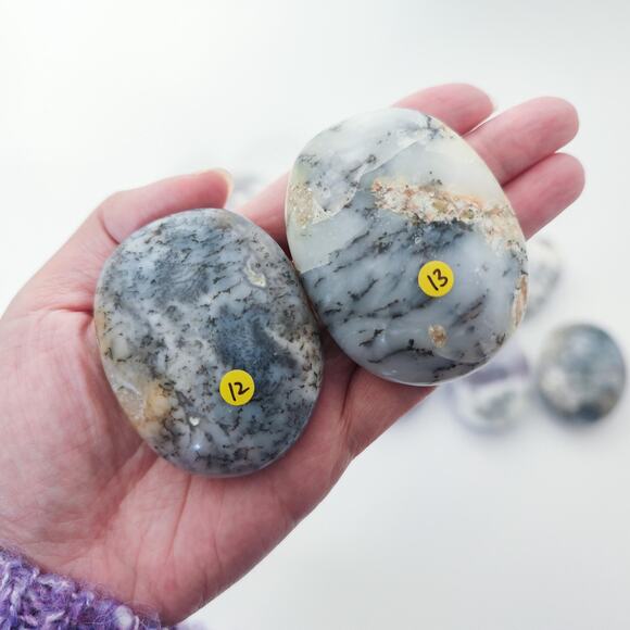 Dendritic Opal Palm Stone Healing Crystal - Picture 8 of 10